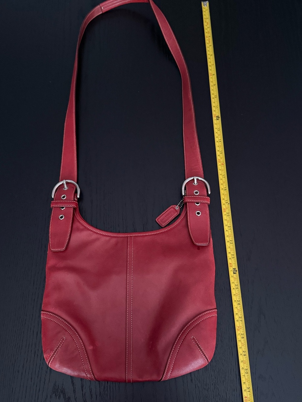 Vintage Coach Red Soho Crossbody Bag - Picture 8 of 9